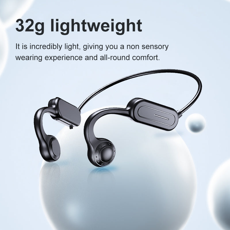 YYK-Q88 Bluetooth Bone Conduction Headphone Wireless Ear-Hook Headset Painless Open Ear Running Headphone Built-in HD Microphone Support TF Card YYK-Q88 Bluetooth Bone Conduction Headphone Wireless Ear-Hook Headset Painless Open Ear Running Headphone Built-in HD Microphone Support TF Card